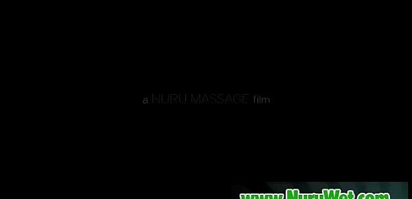  Japanesse masseuse gives pleasure in nuru massage 18